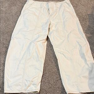 Target white barrel jeans
